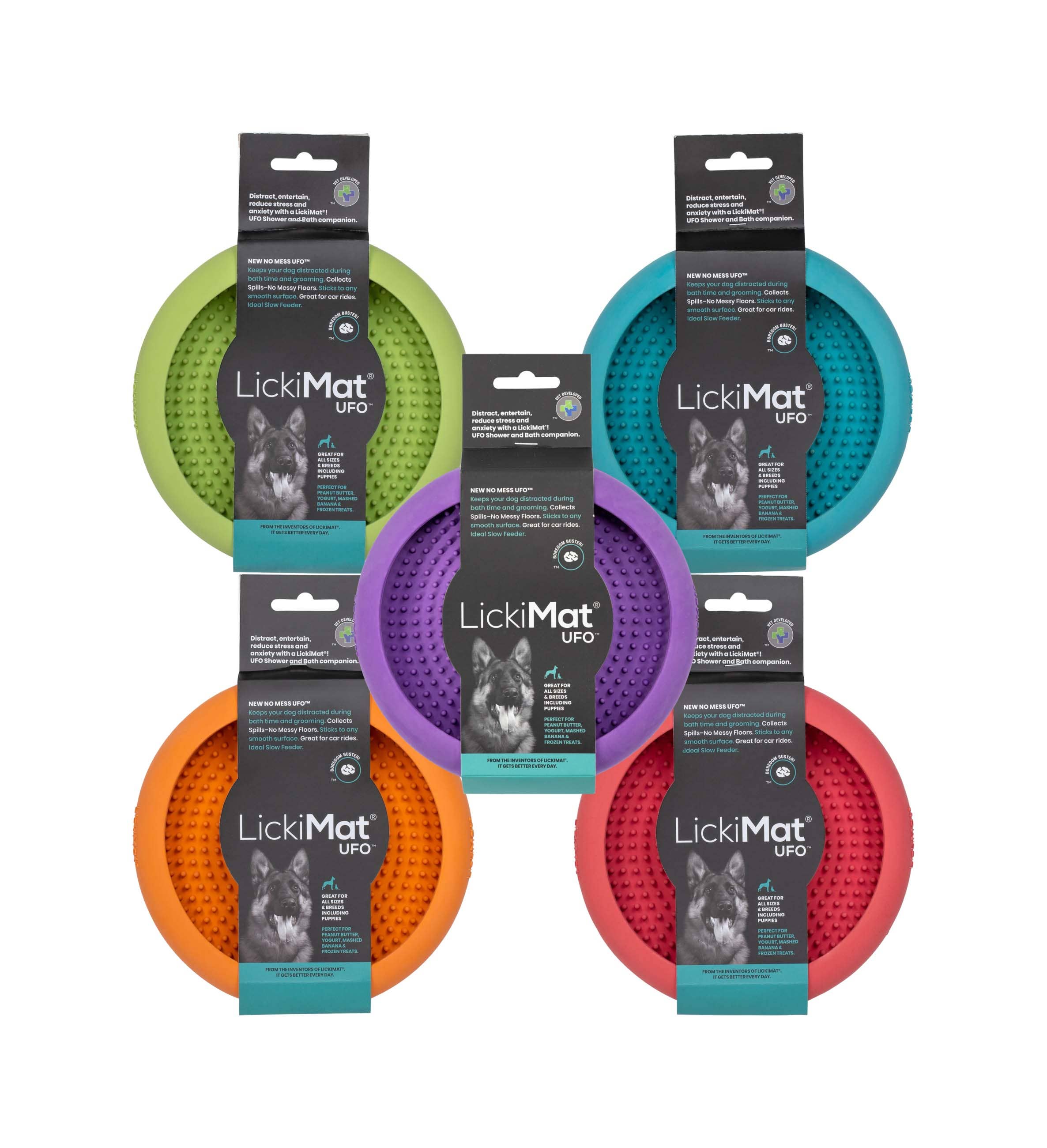 LickiMat UFO Color Assortment Pack - 5 for the price of 4