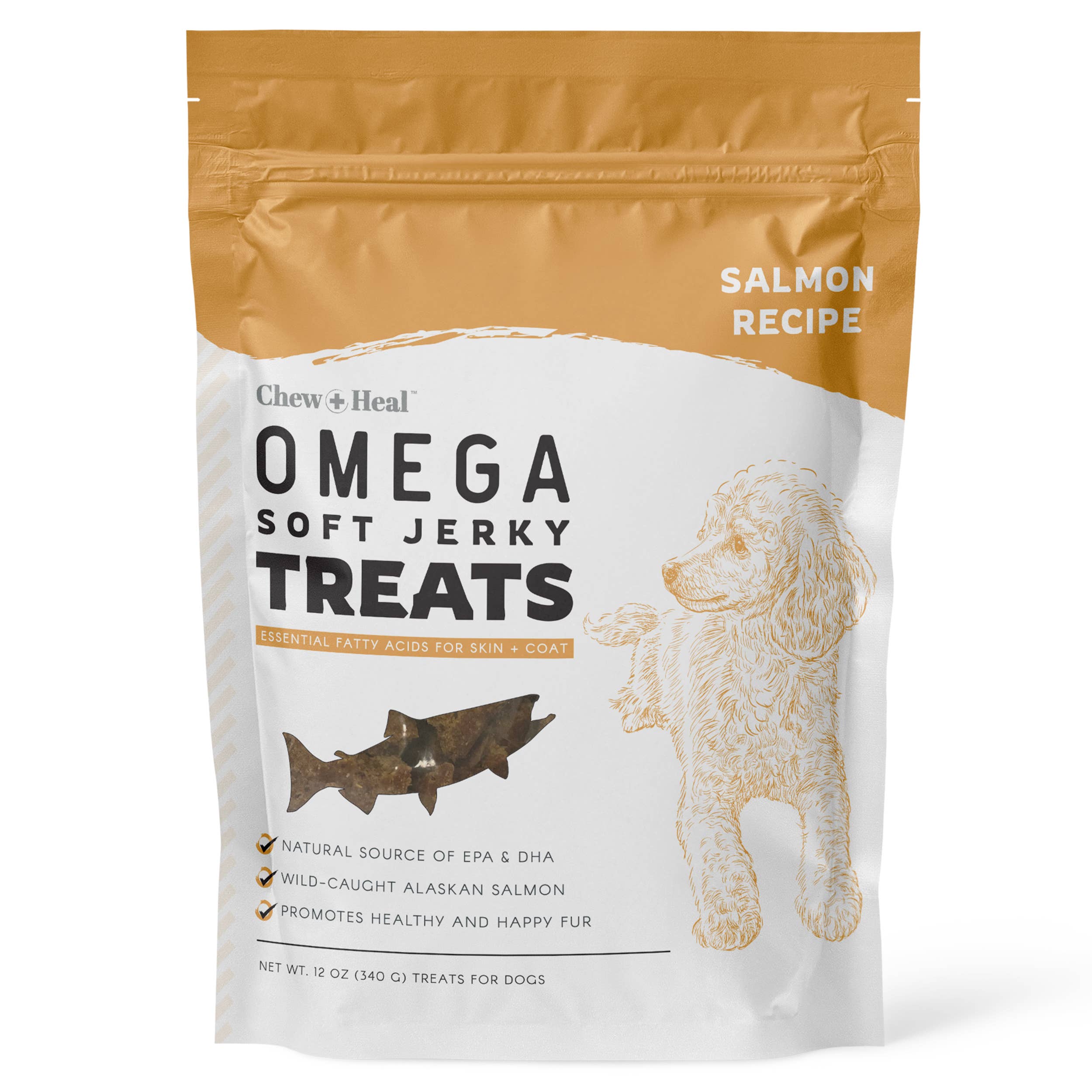 Wild Alaskan Omega Soft Jerky Treats for Dogs - 12oz. Bag