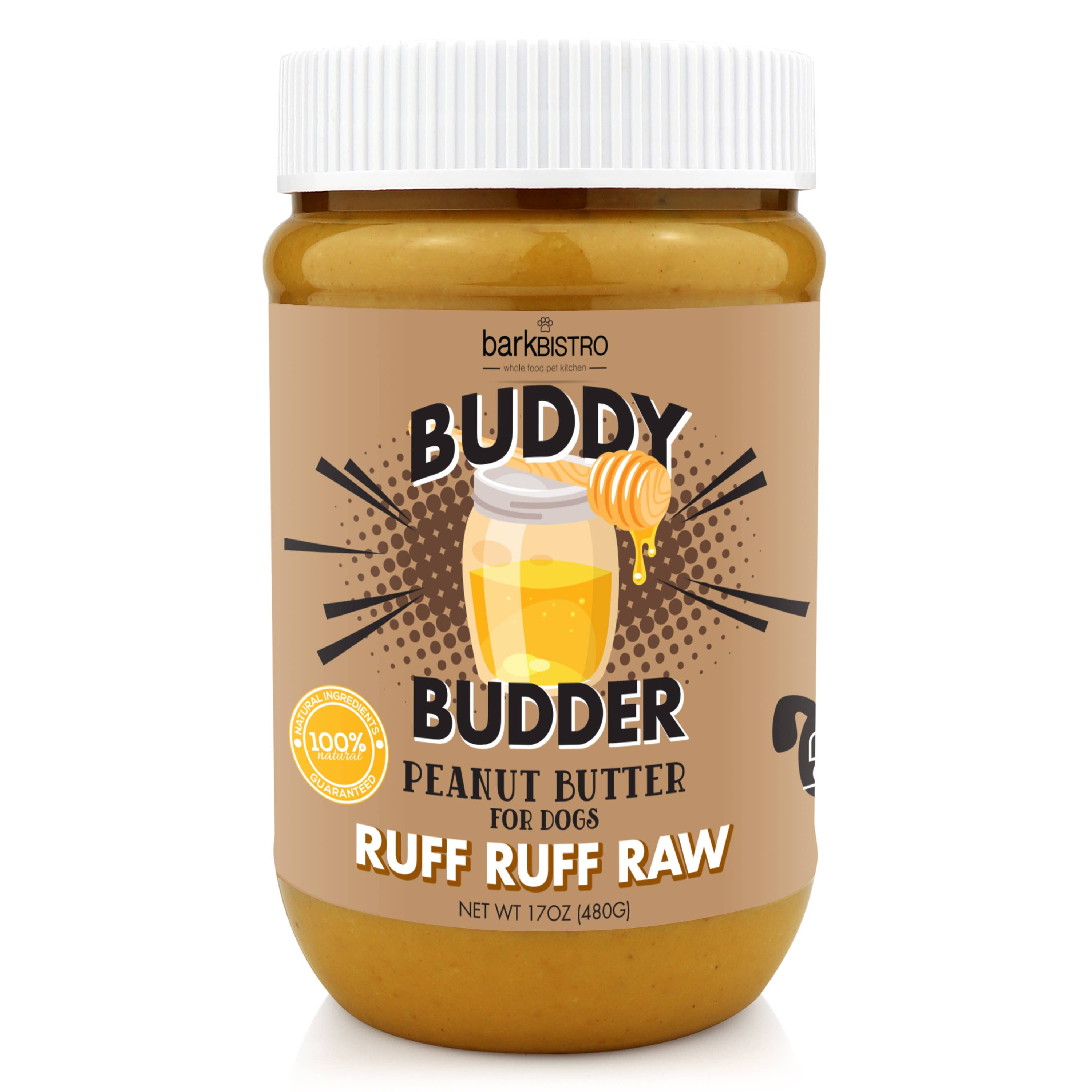 Dog Peanut Butter, Ruff Ruff Raw Buddy Budder *NEW LABLES*