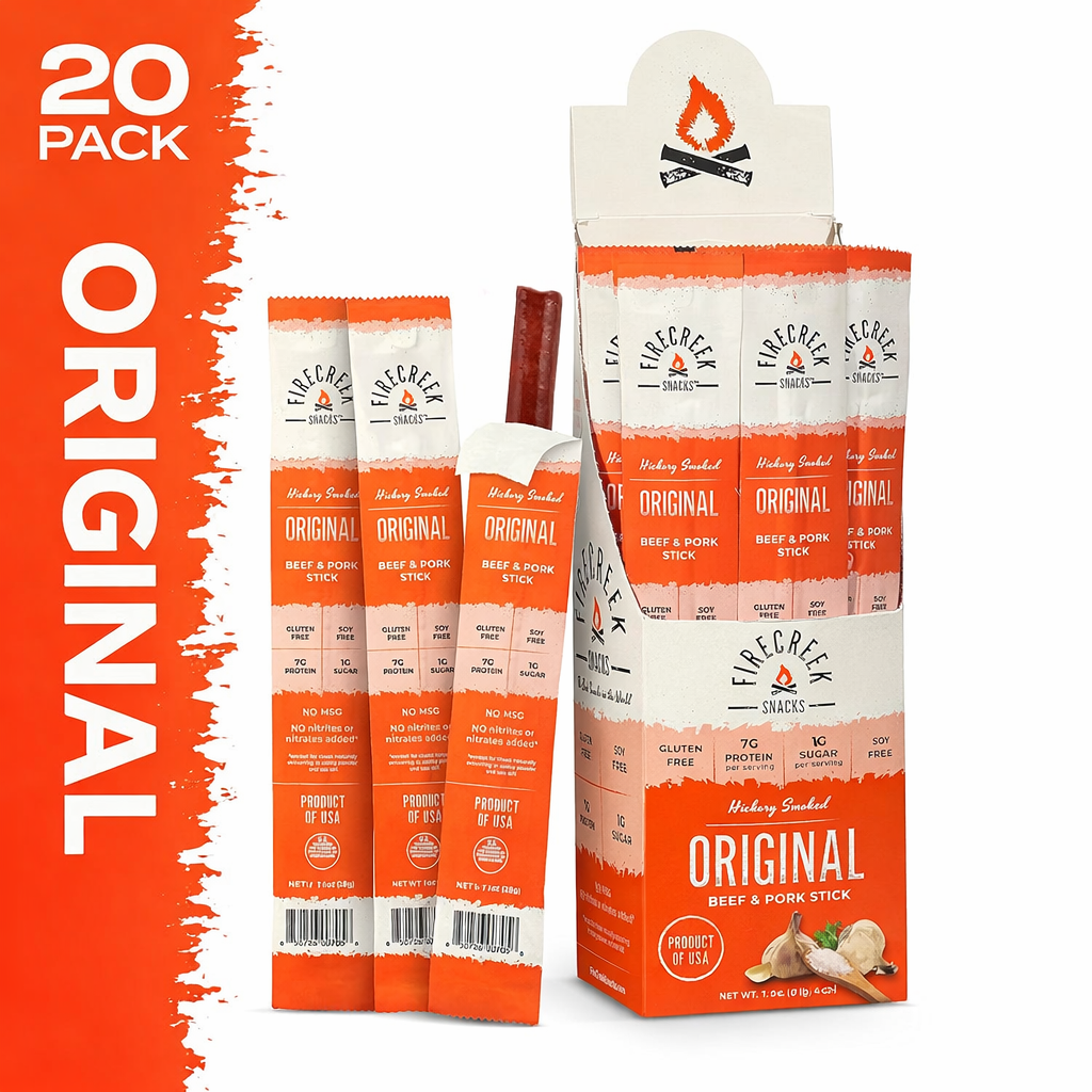 FireCreek Snacks Original Beef & Pork Meat Sticks – 20ct