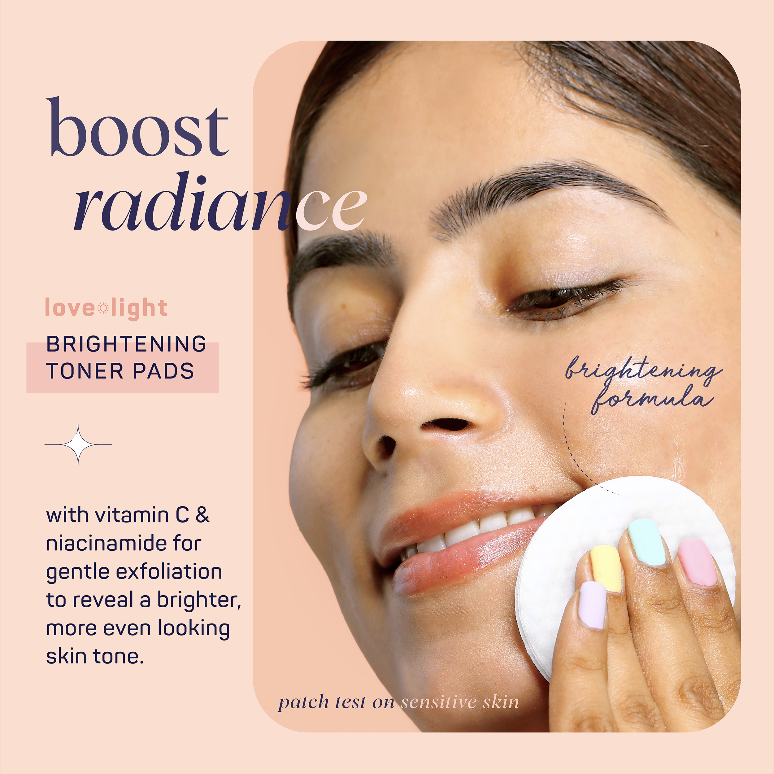 Love + light Brightening Toner Pads - 60 count